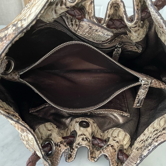 Michael Kors Genuine Python Skorpios Ring Handbag - Picture 6 of 13